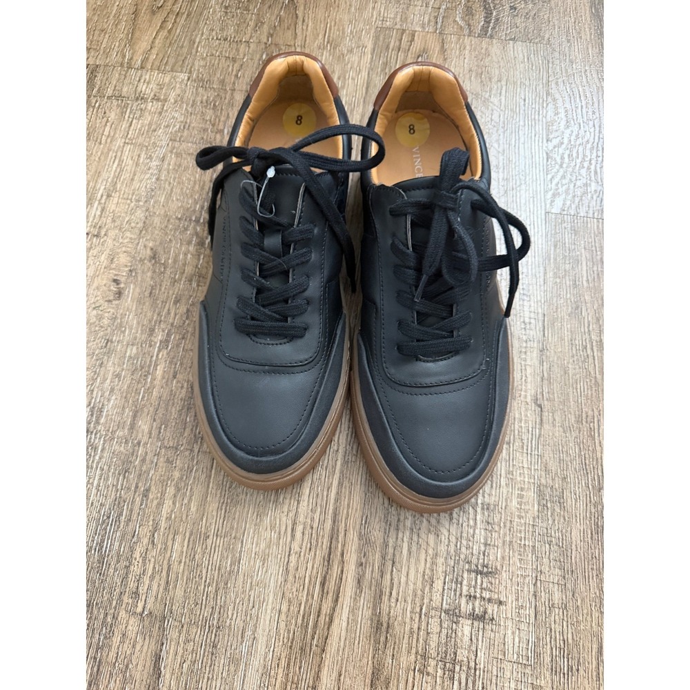 Vince Camuto Elowin Mens Black Gum Sole Sneakers Size 8M Low Top Lace Up Shoes - Picture 3 of 9